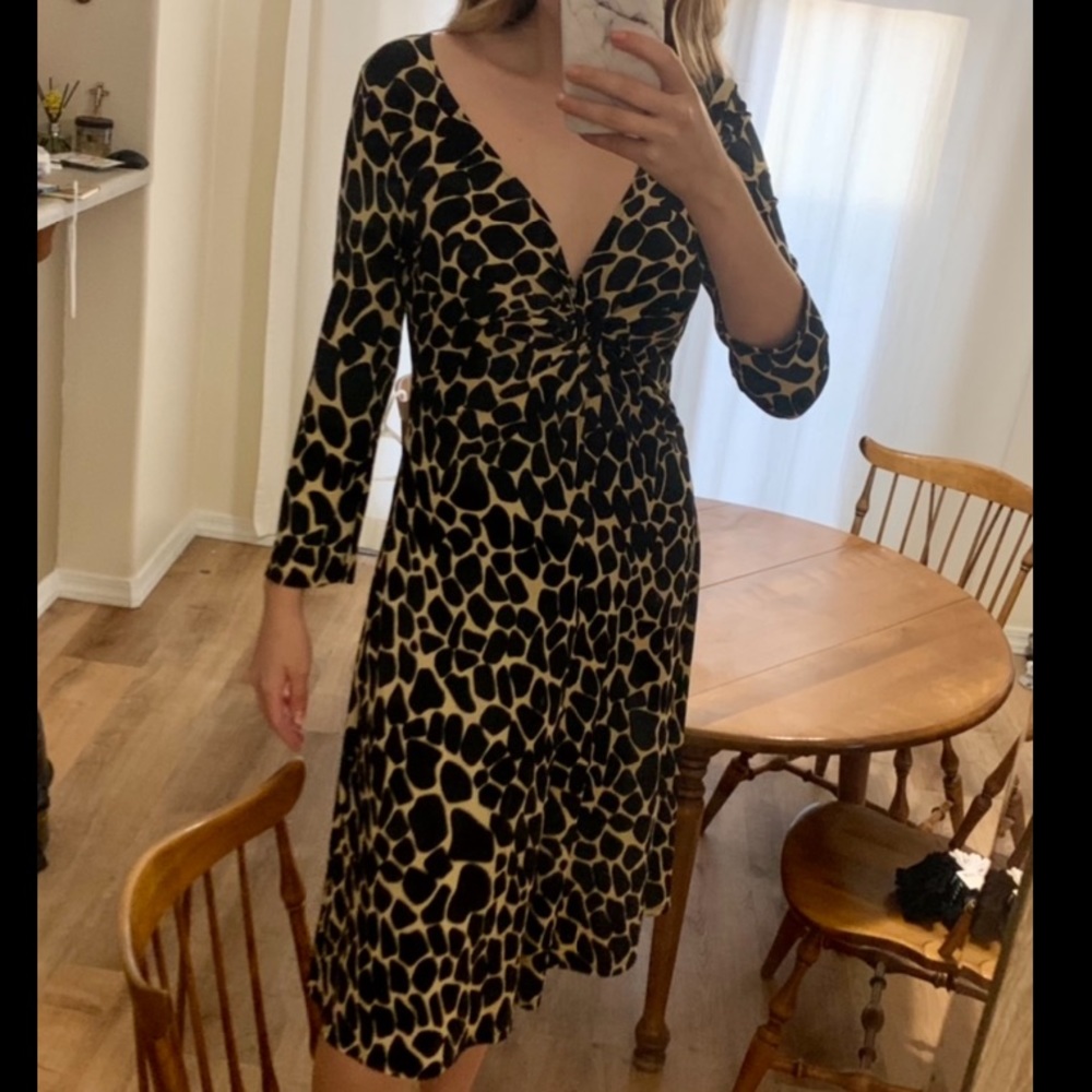 Lily Patterned Midi Dress